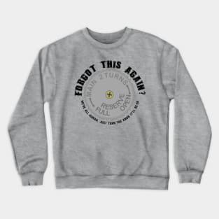 Forgot the Valve Again (light colors) Crewneck Sweatshirt